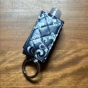 VERA BRADLEY Quilted Blue Floral Hand Sanitizer Holder